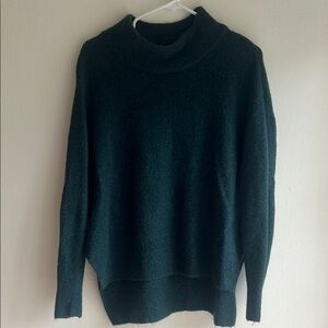 Cozy Dark Green/Teal Turtleneck Sweater